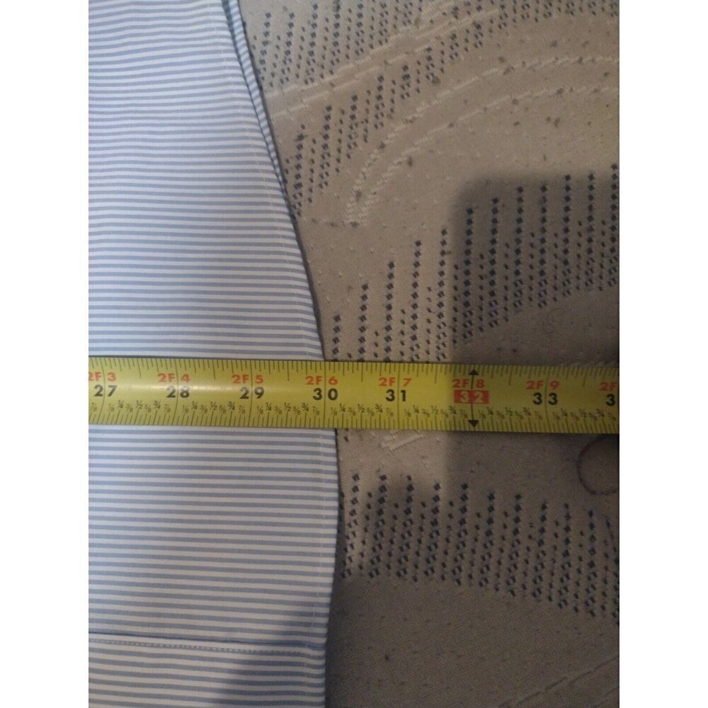 New Travel Smart Mens Large L Roundtree & Yorke Slim Fit S/S Button Shirt Blue - Picture 13 of 13